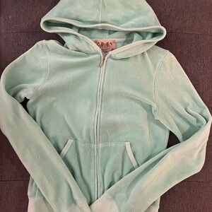 Juicy Couture Light Green Terry Hoodie